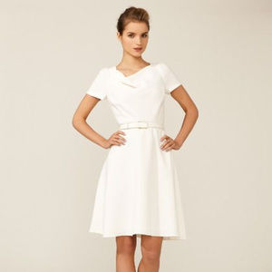 Tahari ASL White Cocktail Dress
